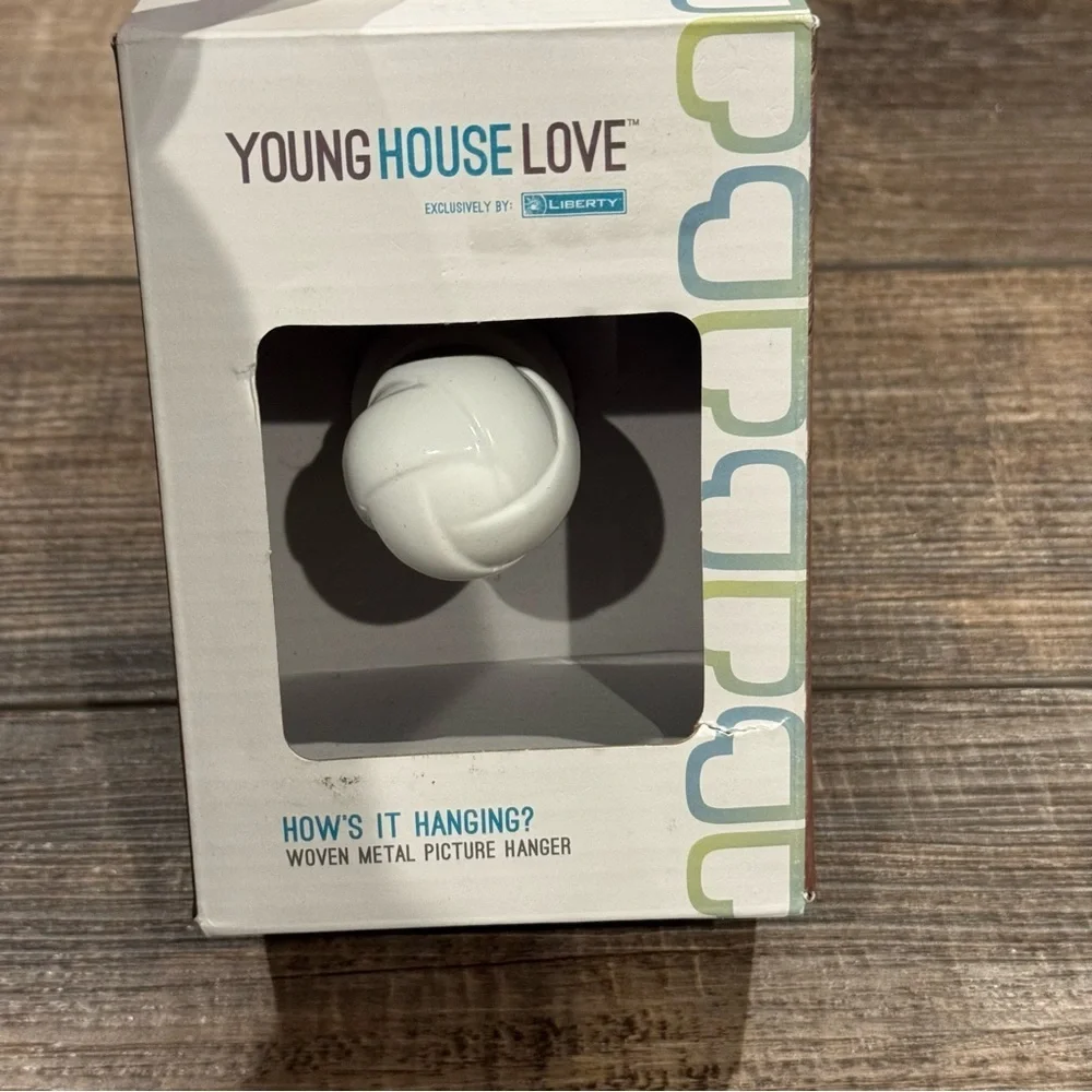 Young House Love Picture Hanger Hook White Finish New